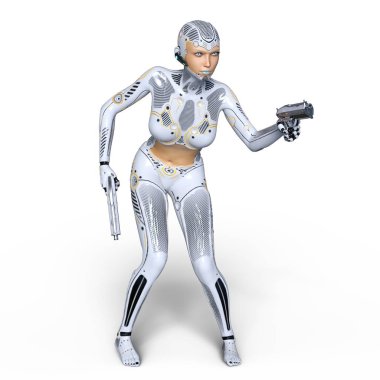 3d cg işleme süper bir kadın