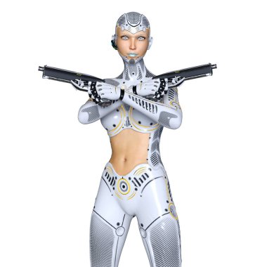 3d cg işleme süper bir kadın