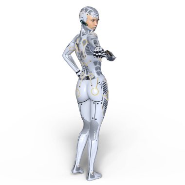 3d cg işleme süper bir kadın