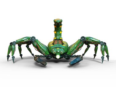 bir Akrep robot 3d cg işleme