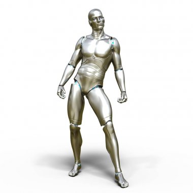 3d cg işleme bir robot