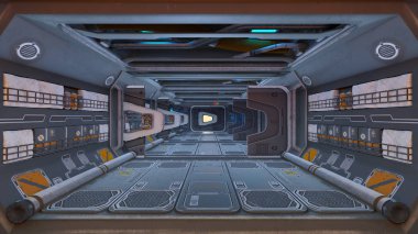 3d cg işleme uzay istasyonu