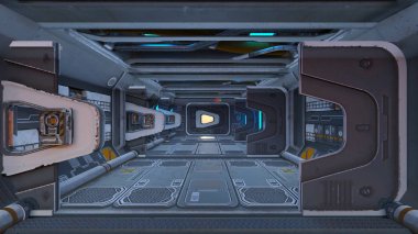 3d cg işleme uzay istasyonu