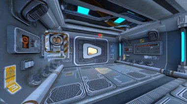 3d cg işleme uzay istasyonu