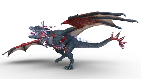 ドラゴンの 3 d cg のレンダリング — ストック写真