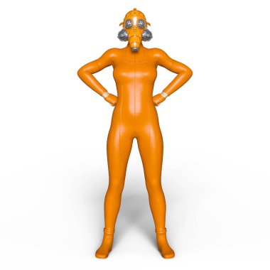 3d cg işleme süper bir kadın