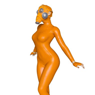 3d cg işleme süper bir kadın