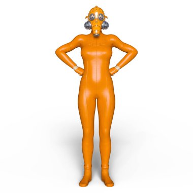 3d cg işleme süper bir kadın