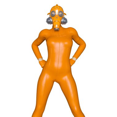 3d cg işleme süper bir kadın