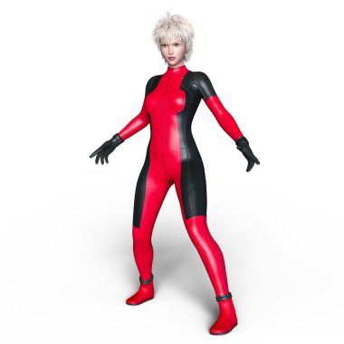 3d cg işleme süper bir kadın