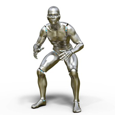 3d cg işleme bir robot