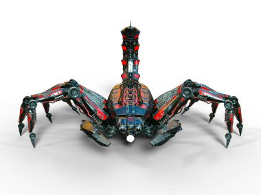 bir Akrep robot 3d cg işleme