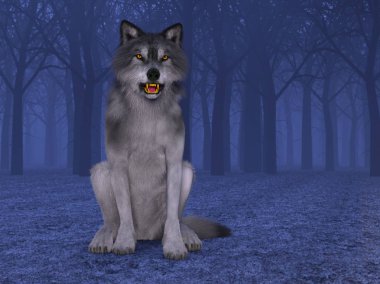 3d cg işleme bir kurt