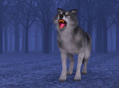 3d cg işleme bir kurt