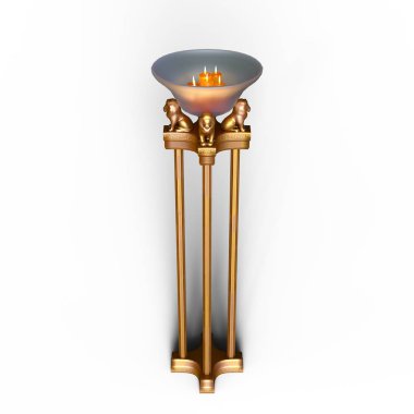 3d cg işleme bir mum stand