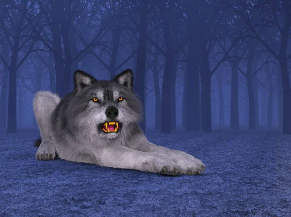 3d cg işleme bir kurt