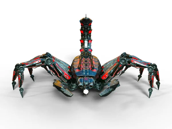 bir Akrep robot 3d cg işleme