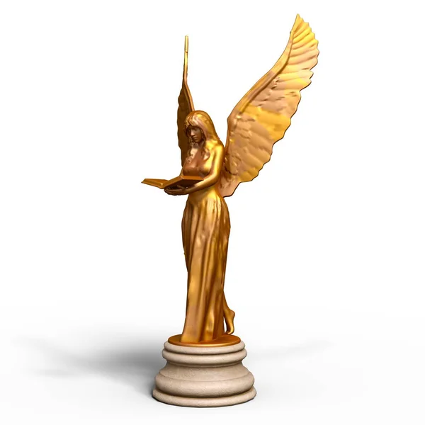 Renderowania 3D cg rzeźby bogini — Zdjęcie stockowe