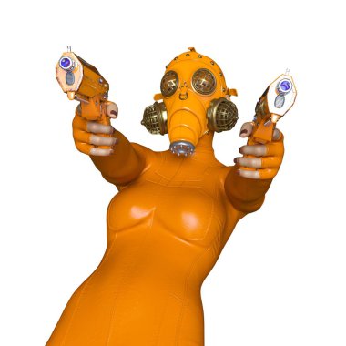 3d cg işleme süper bir kadın