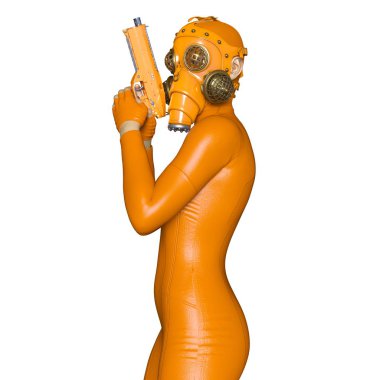 3d cg işleme süper bir kadın