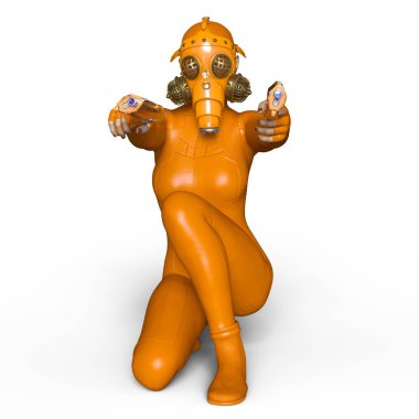 3d cg işleme süper bir kadın