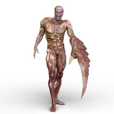 bir canavar 3d cg işleme