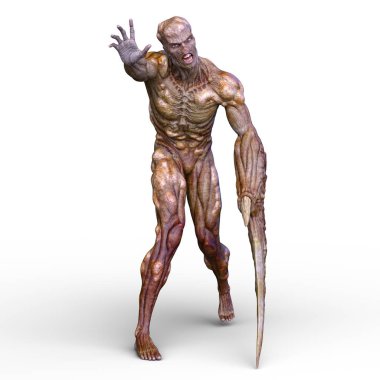 bir canavar 3d cg işleme