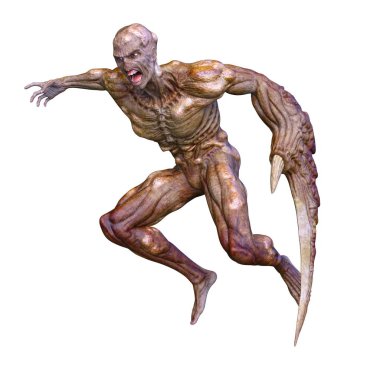 bir canavar 3d cg işleme