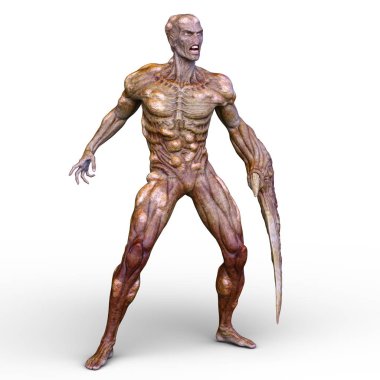 bir canavar 3d cg işleme