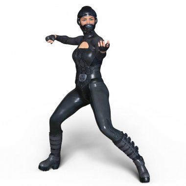 3d cg işleme süper bir kadın