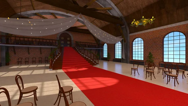 3d cg işleme grand salon