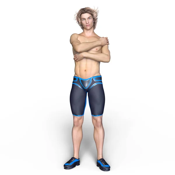 3D CG representación de un hombre joven — Foto de Stock