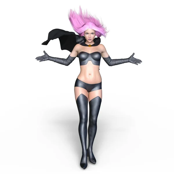 Renderowania 3D cg super kobieta — Zdjęcie stockowe