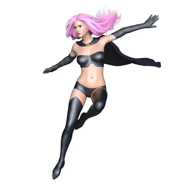 3D CG rendering of a super woman — Stock Photo, Image