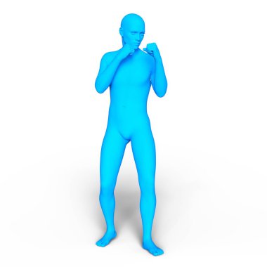 bir erkek vücudunun 3d cg işleme
