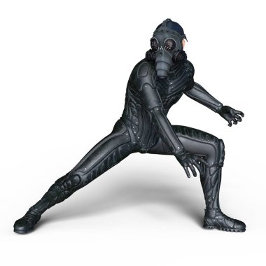 bir süper kahraman 3d cg render