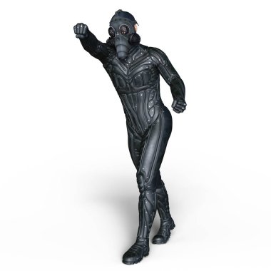 bir süper kahraman 3d cg render