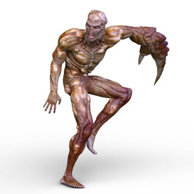 bir canavar 3d cg işleme