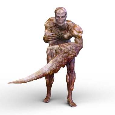 bir canavar 3d cg işleme