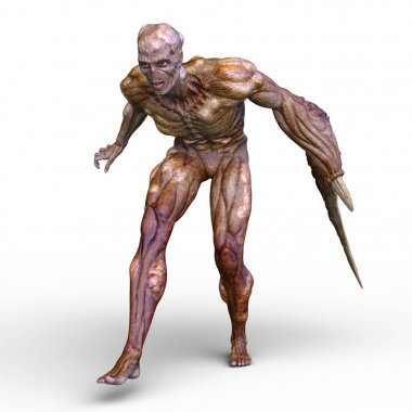 bir canavar 3d cg işleme