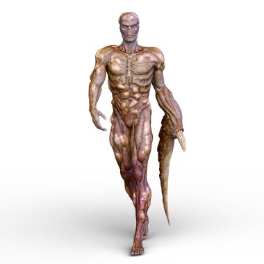 bir canavar 3d cg işleme