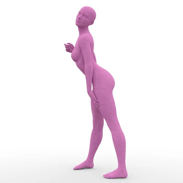 女性の身体の 3 d cg のレンダリング — ストック写真