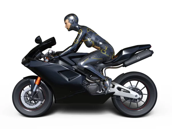 3d cg işleme bir süper kadın binici