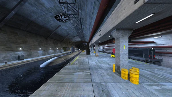 Denizaltı 3d cg işleme yerleştirme