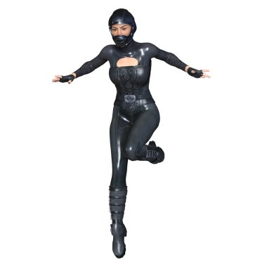 3d cg işleme süper bir kadın