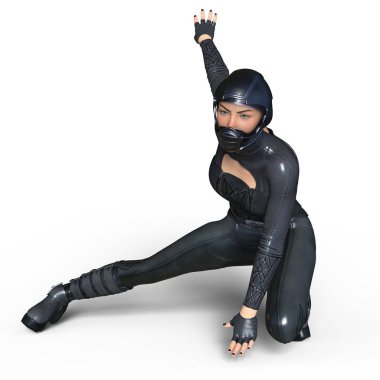 3d cg işleme süper bir kadın