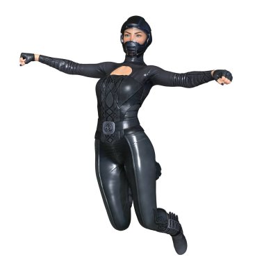 3d cg işleme süper bir kadın