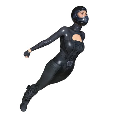 3d cg işleme süper bir kadın