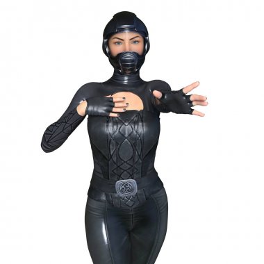 3d cg işleme süper bir kadın