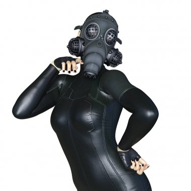 3d cg işleme süper bir kadın